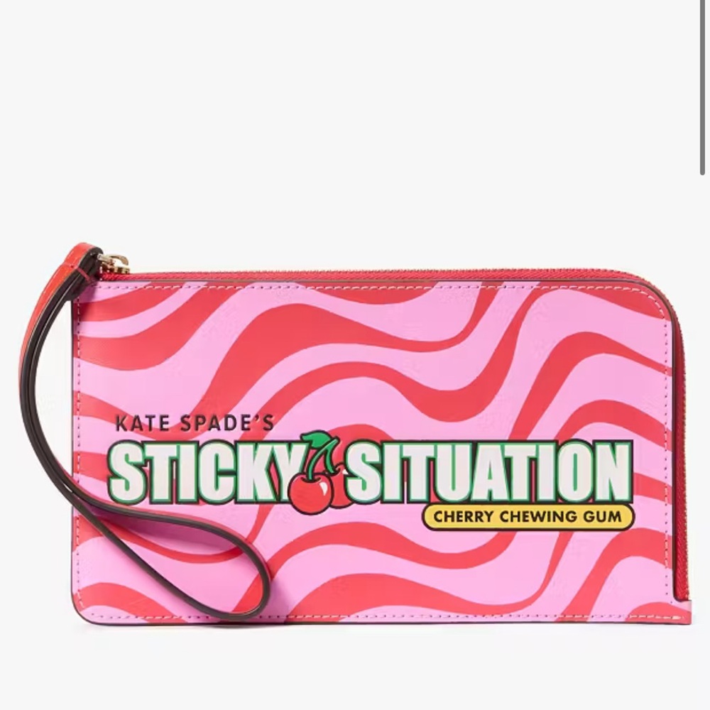 BRAND NEW Kate Spade Novelty Collection - Bubblegum wristlet